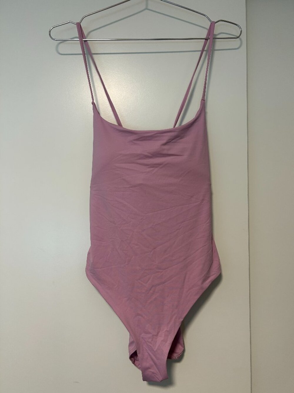 Everlane ReNew String One-Piece Swimsuit, Mauve, Size L, NWT